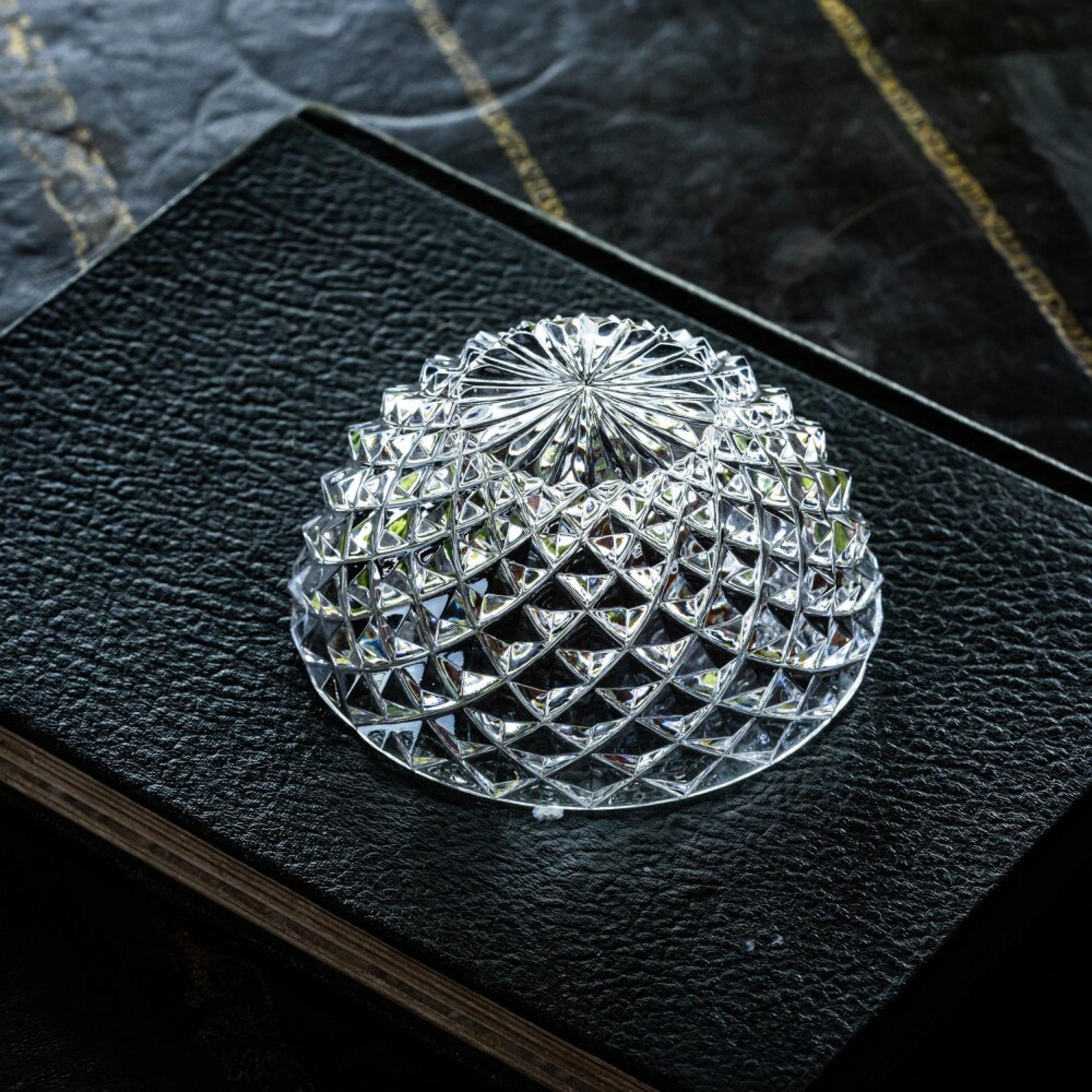 Fluire Cut Crystal Paperweight