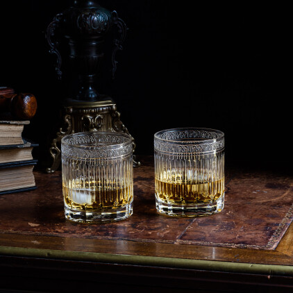 Avventura Cut Crystal Whiskey Glasses, Set of 2