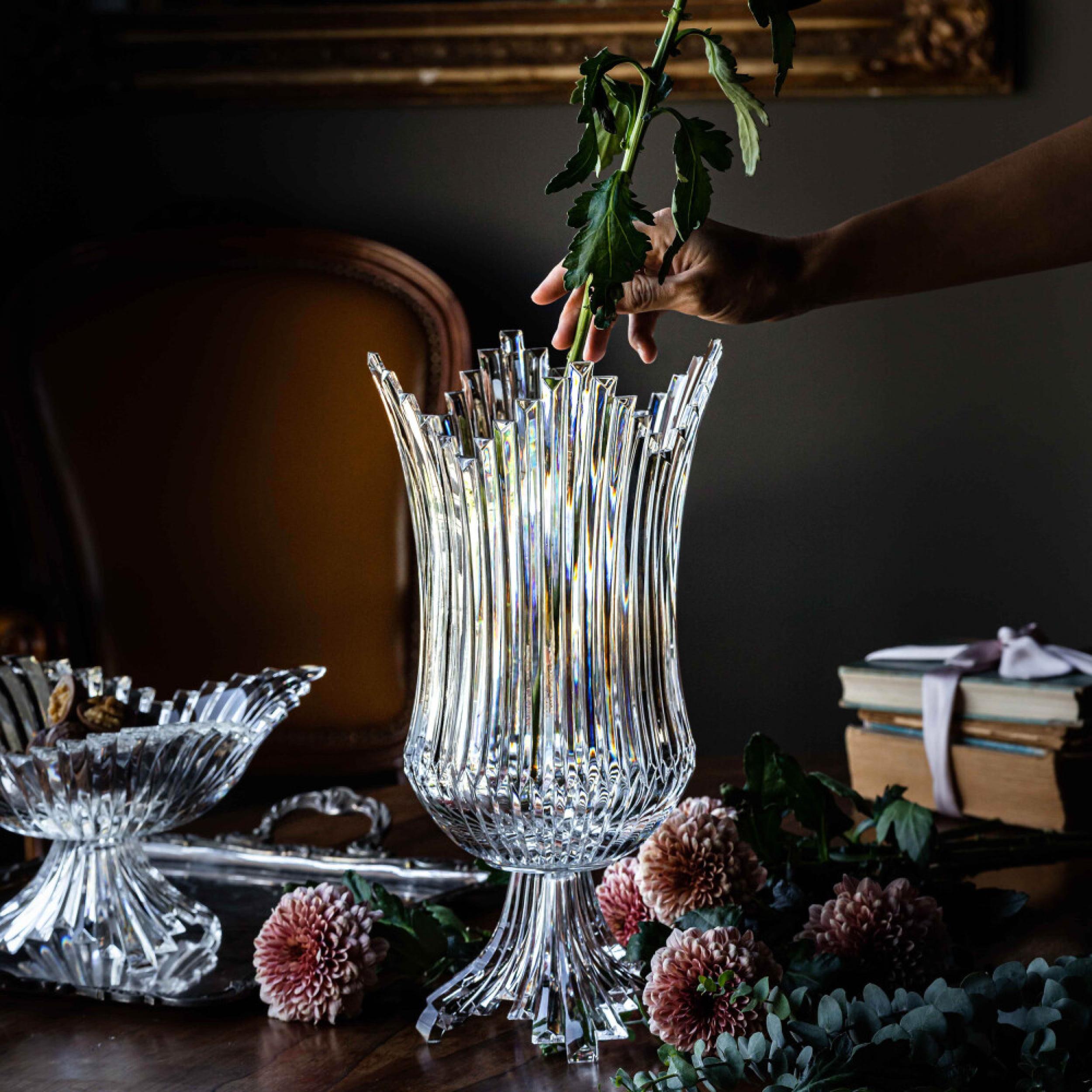 Chiara Cut Crystal Vase